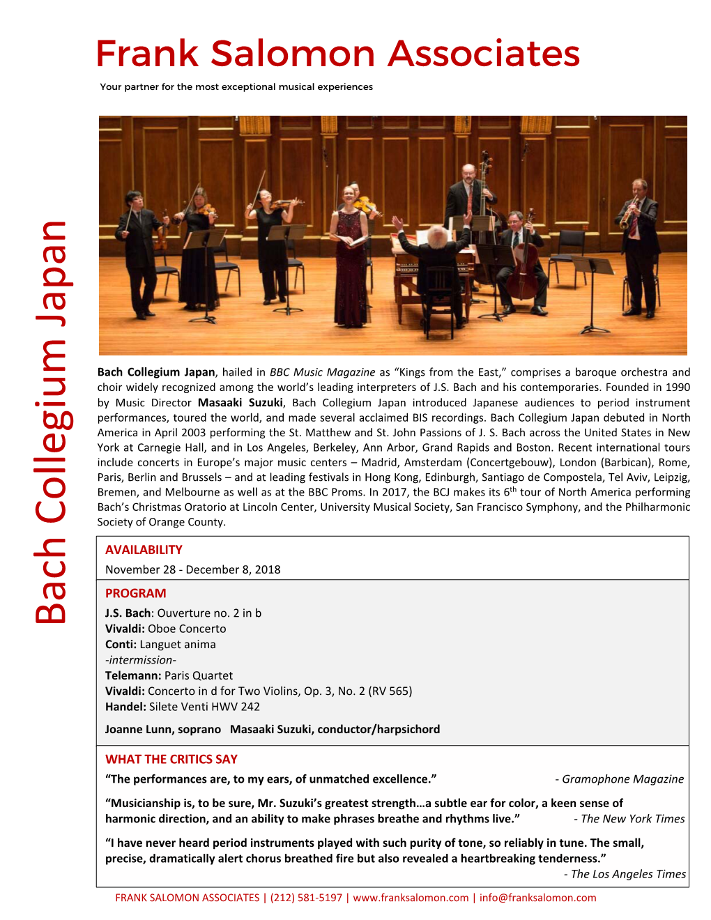 Bach Collegium Japan