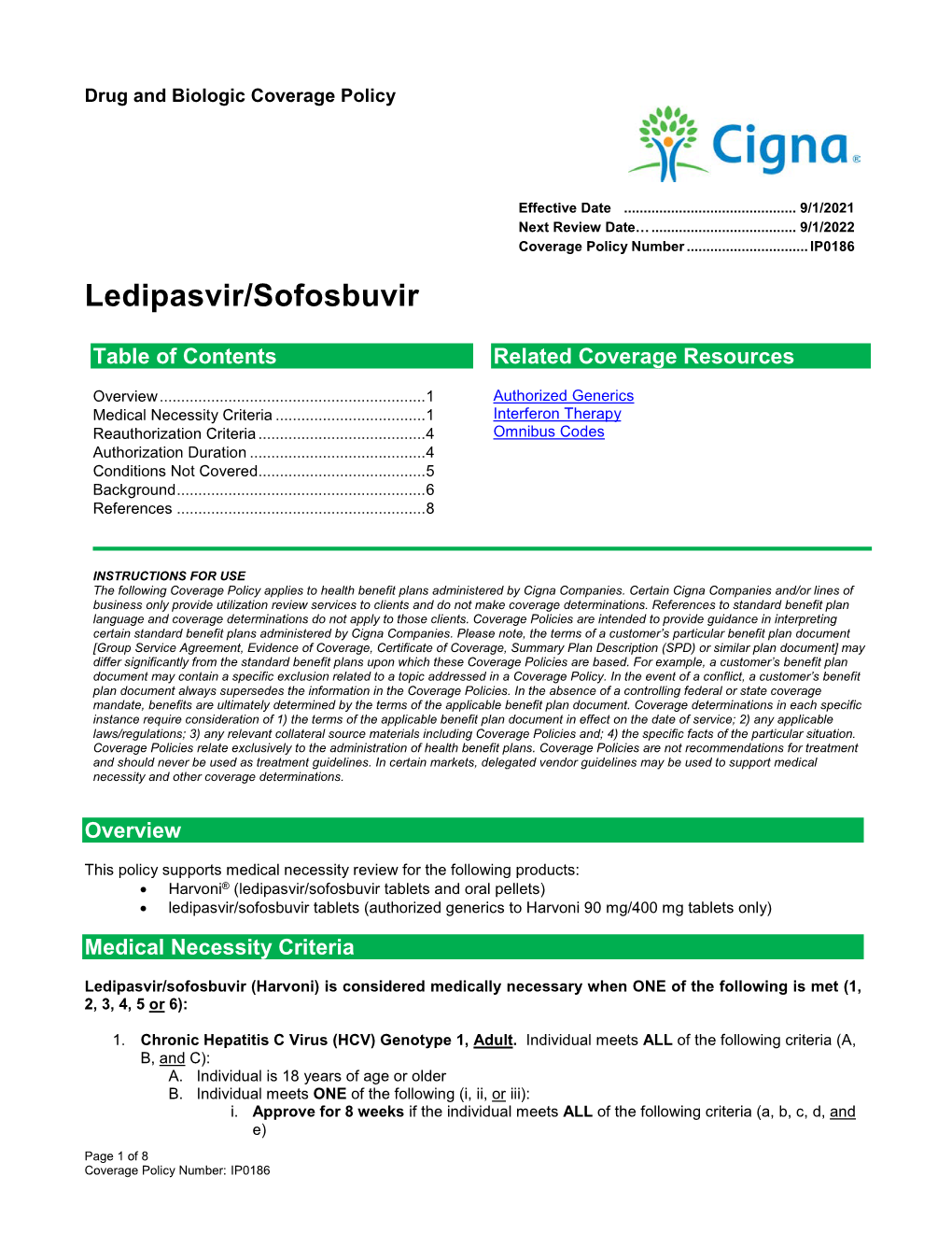 Ledipasvir/Sofosbuvir