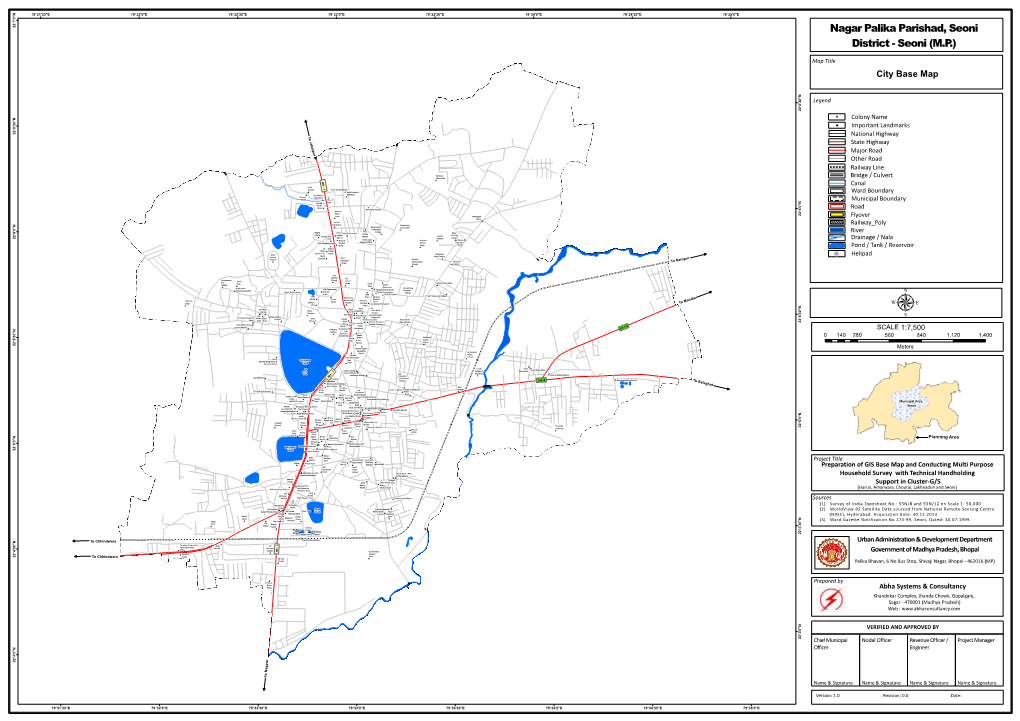 Nagar Palika Parishad, Seoni District - Seoni (M.P.) *