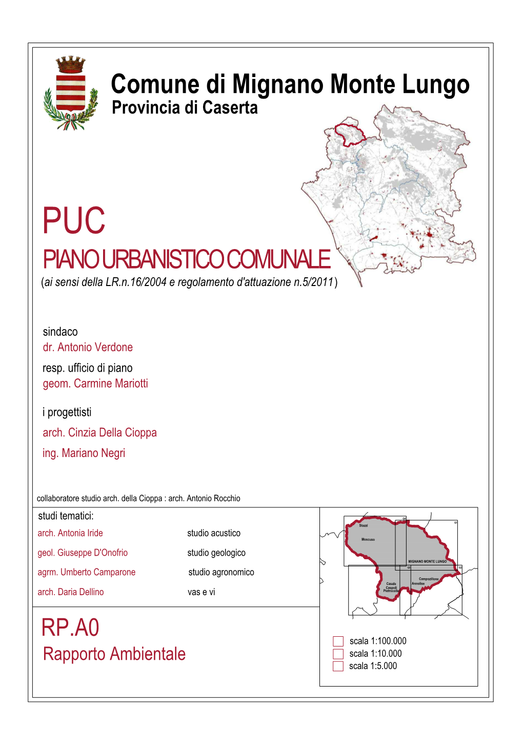 Comune Di Mignano Monte Lungo Provincia Di Caserta