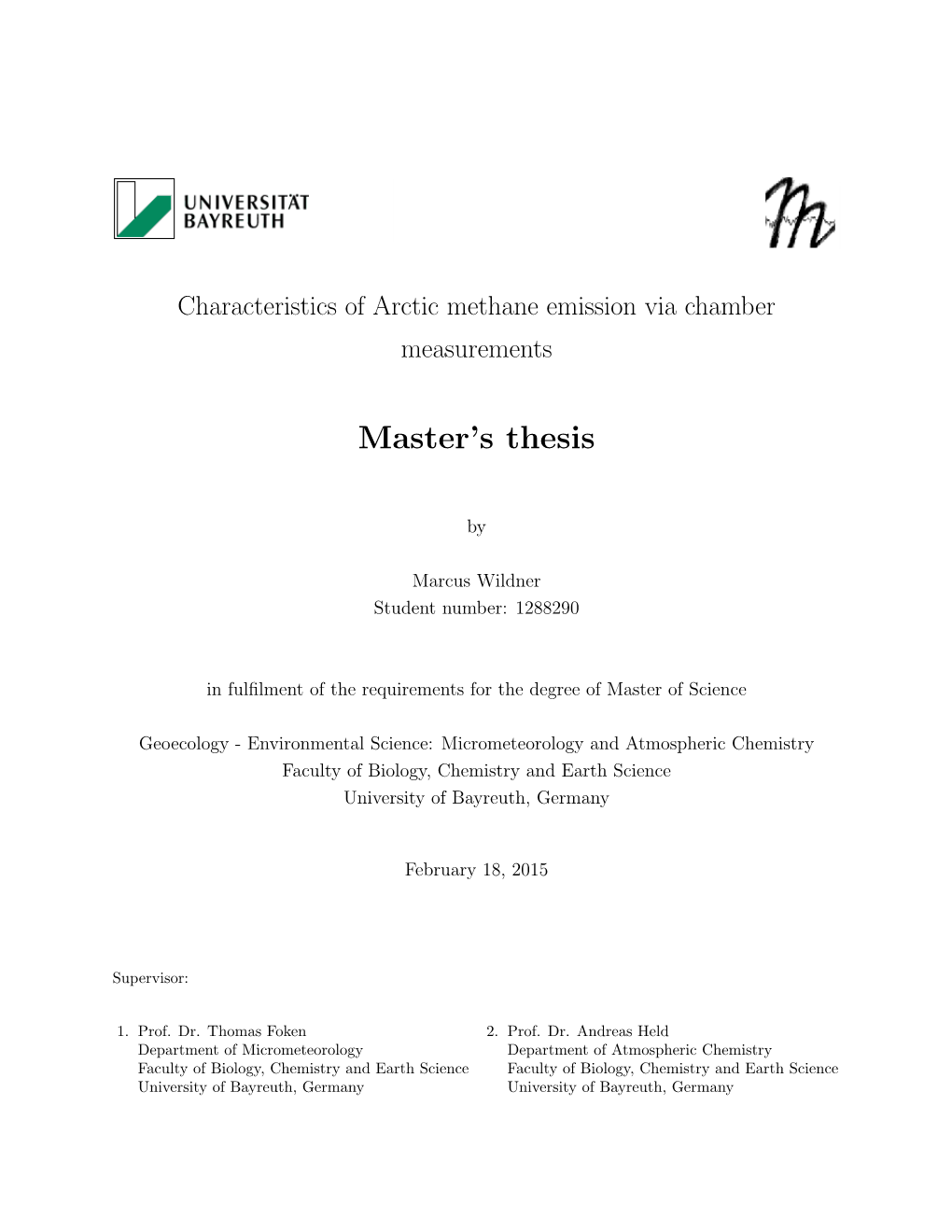 Master's Thesis