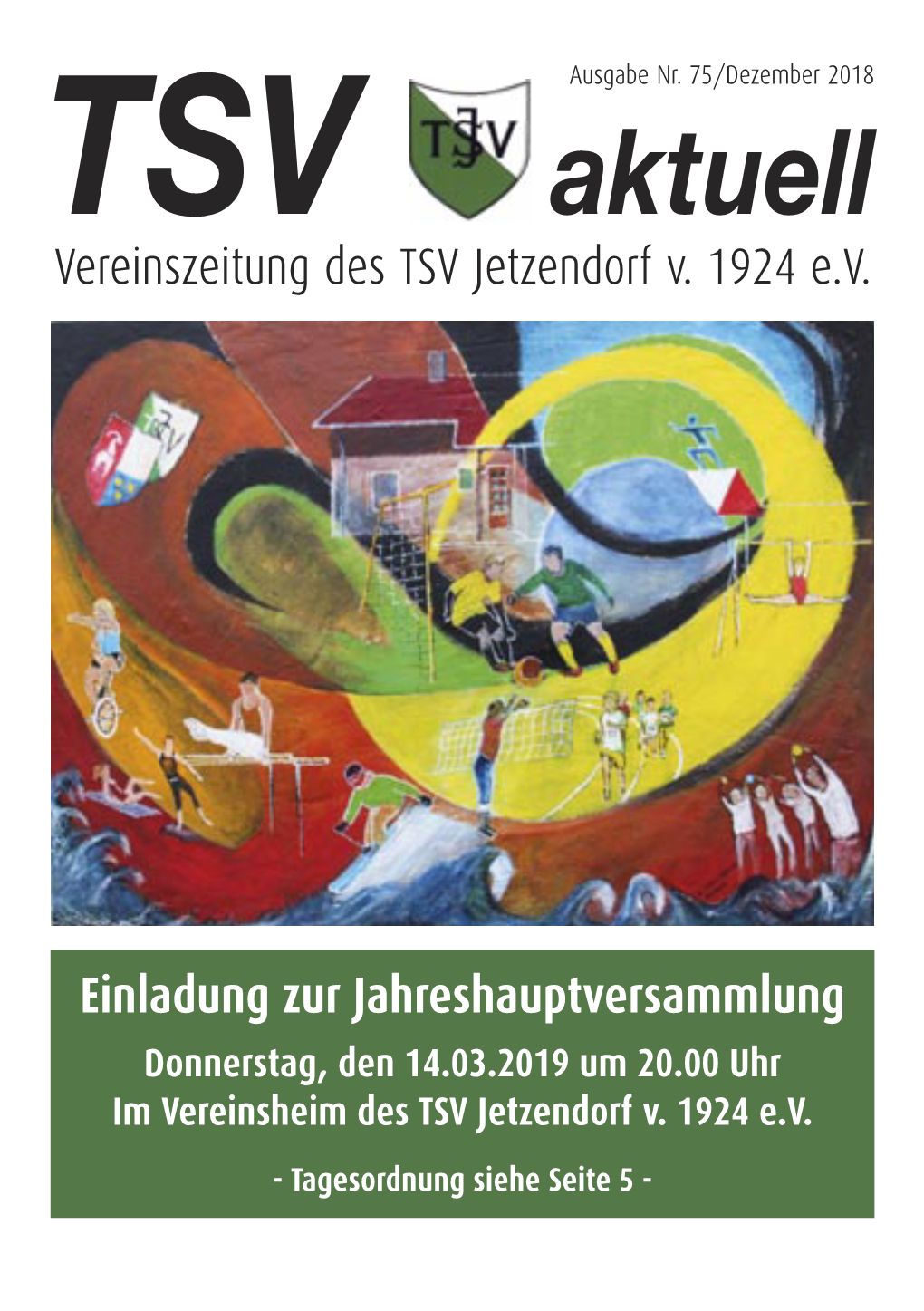 TSV Aktuell Vereinszeitung Des TSV Jetzendorf V