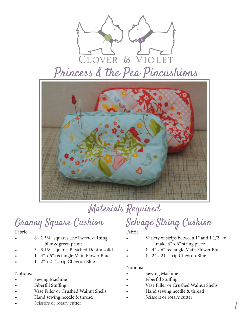 Princess & the Pea Pincushions