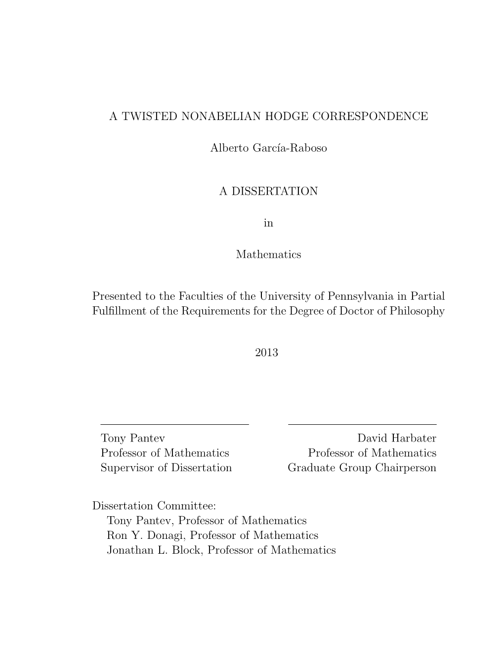 A Twisted Nonabelian Hodge Correspondence