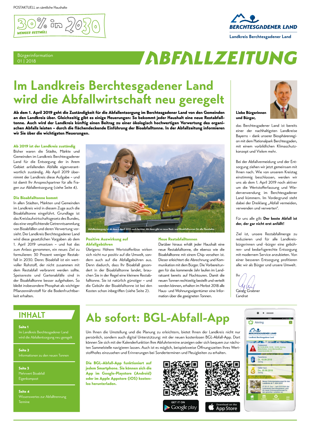 ABFALLZEITUNG Im Landkreis Berchtesgadener Land Wird Die Abfallwirtschaft Neu Geregelt Ab Dem 1