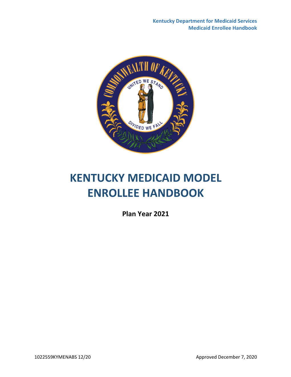 Kentucky Medicaid Model Enrollee Handbook