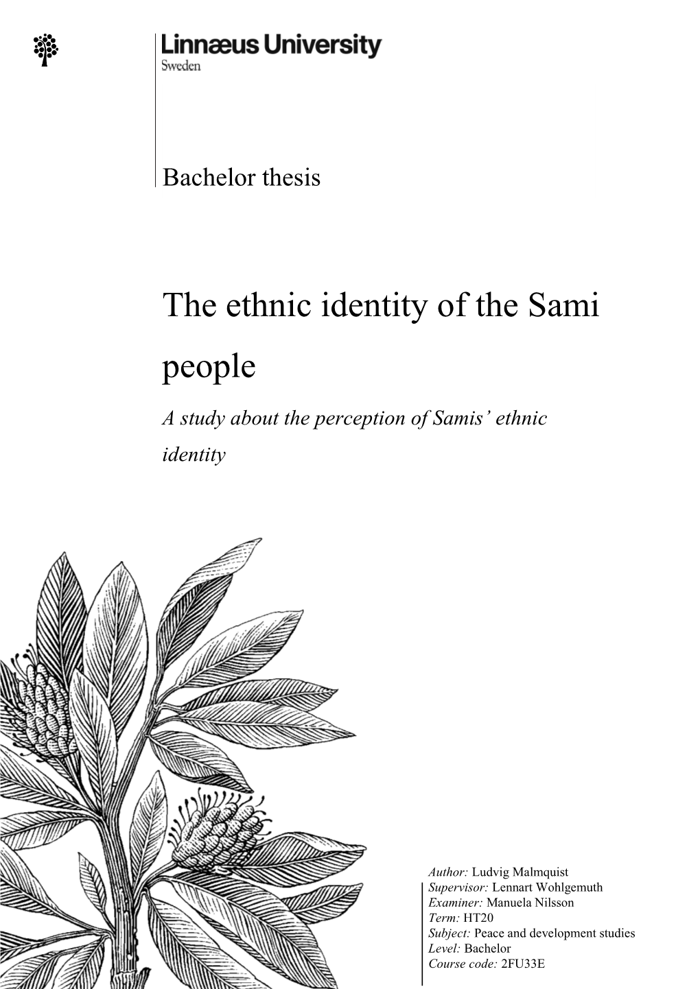 The Ethnic Identity of the Sami People