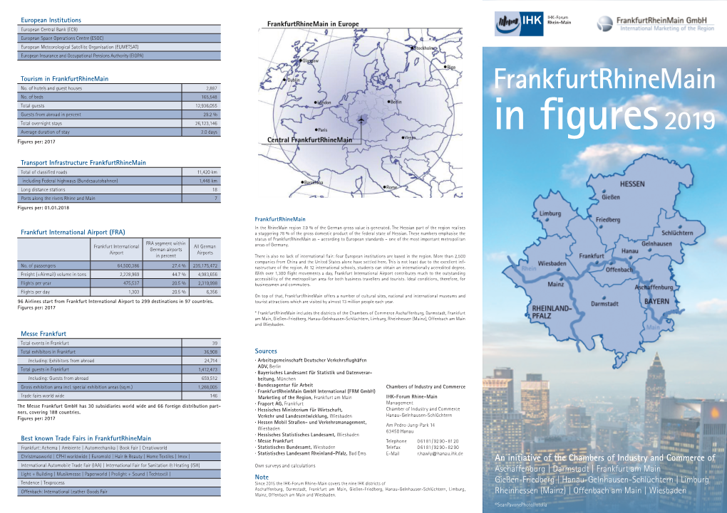 Frankfurtrhinemain in Figures 2019