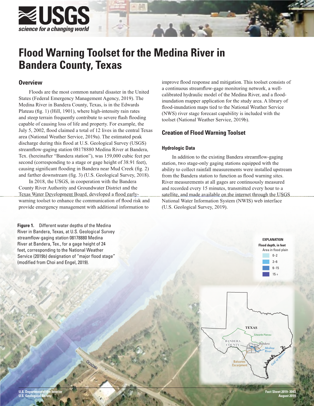 Flood Warning Toolset for the Medina River in Bandera County, Texas