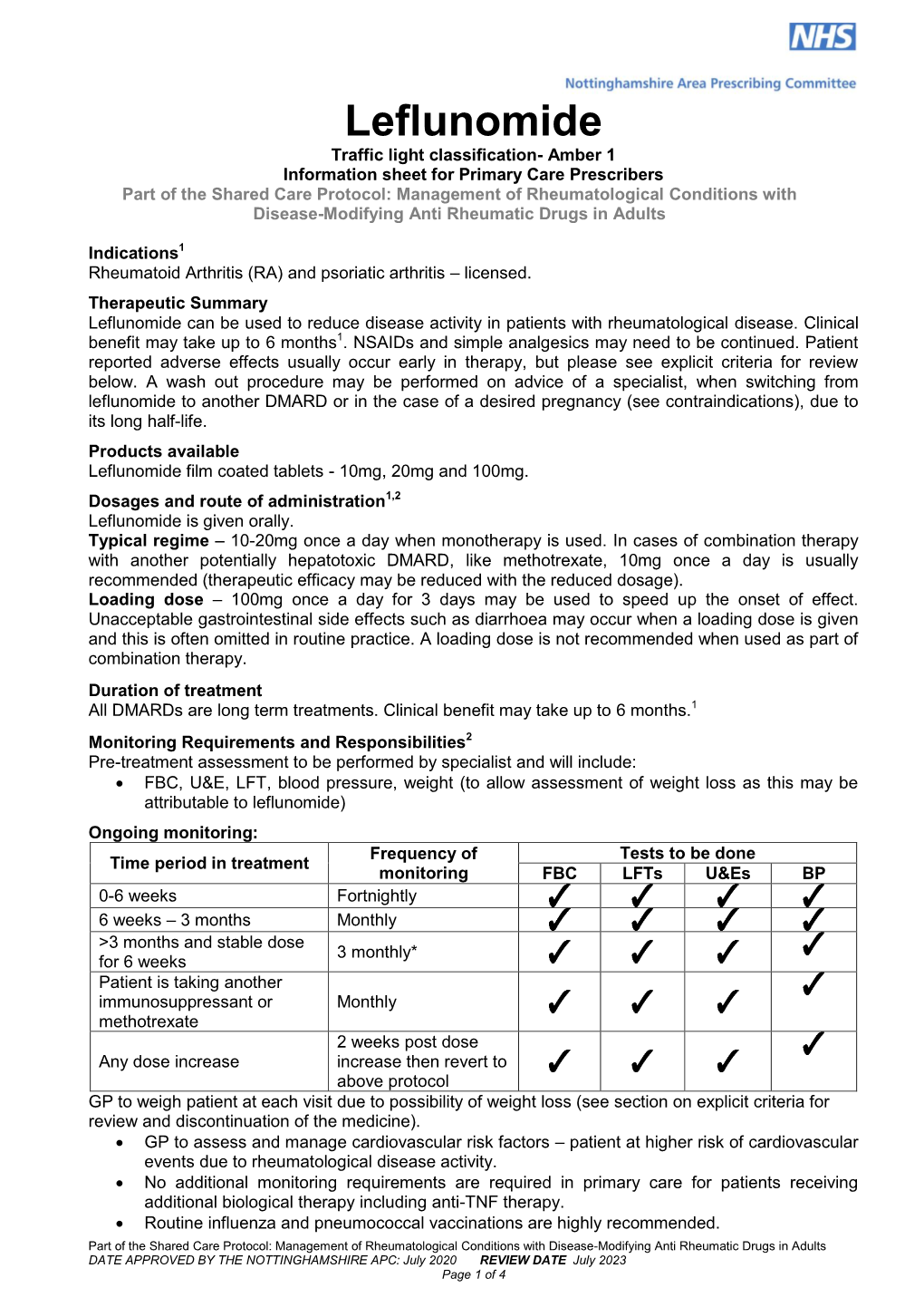 Rheumatological Conditions with Disease-Modifying Anti Rheumatic Drugs in Adults