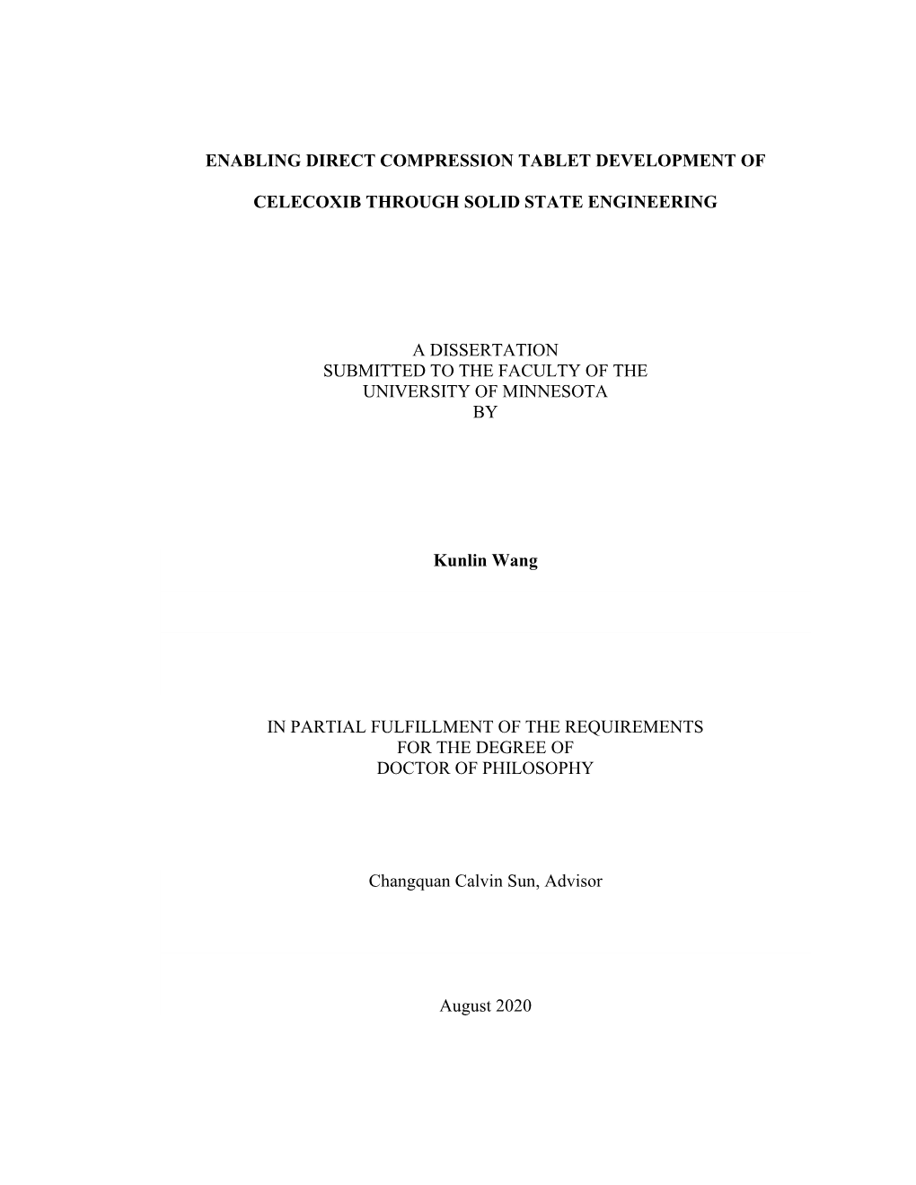 Enabling Direct Compression Tablet Development Of