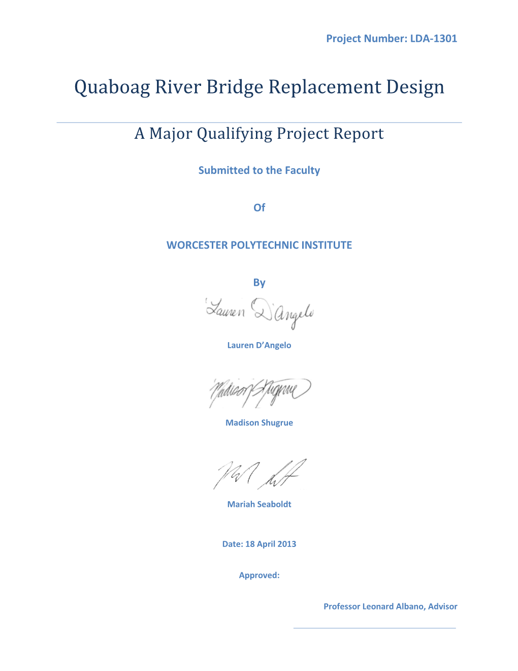Quaboag River Bridge, Brookfield, MA