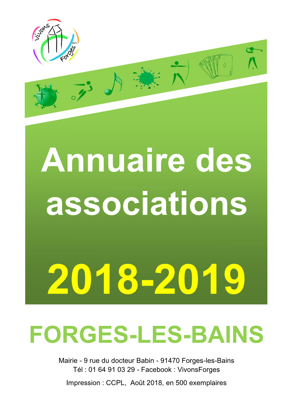 Annuaire Des Associations 2018-2019 FORGES-LES-BAINS