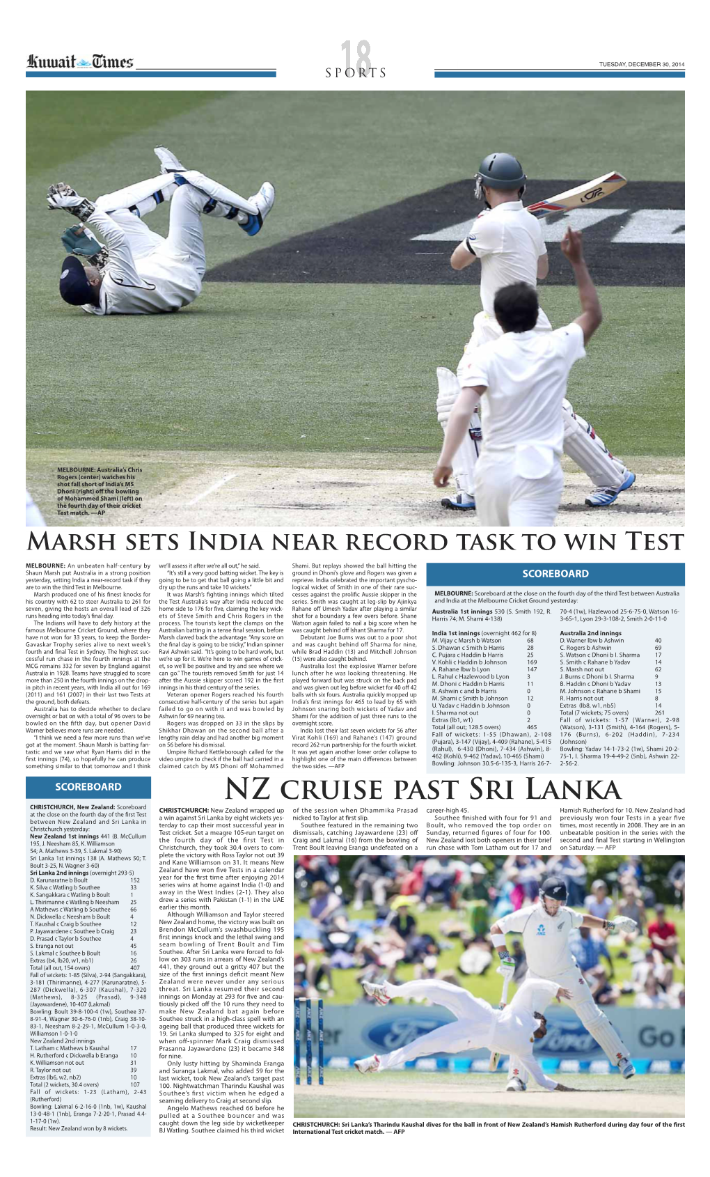 NZ Cruise Past Sri Lanka