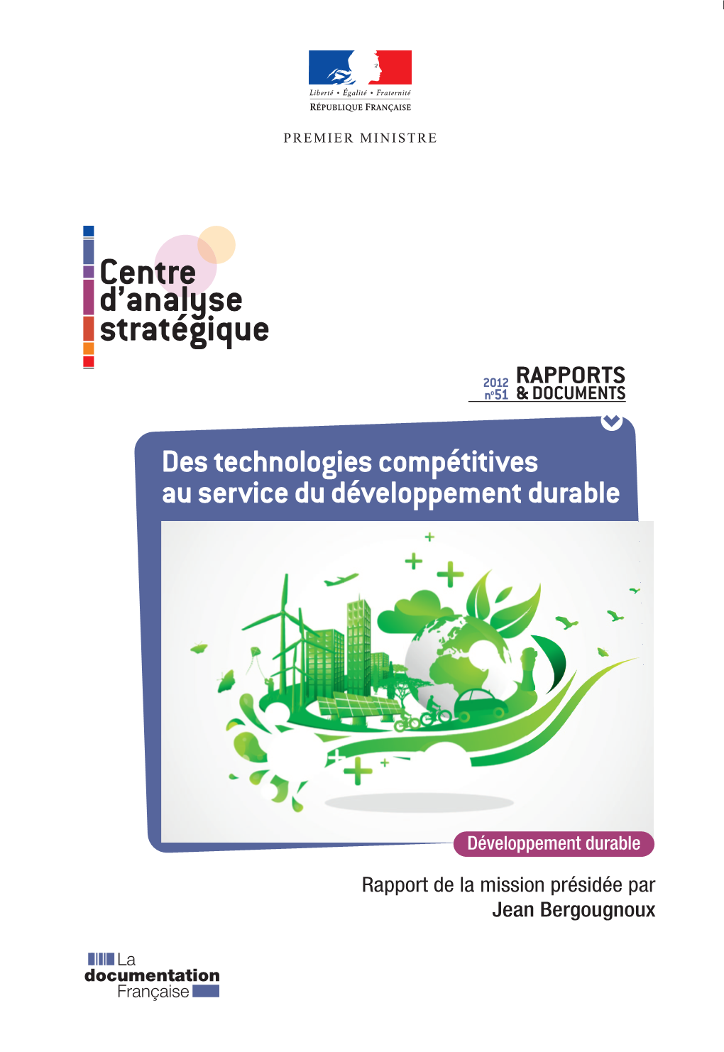 Rapport : Des Technologies Compétitives Au Service Du