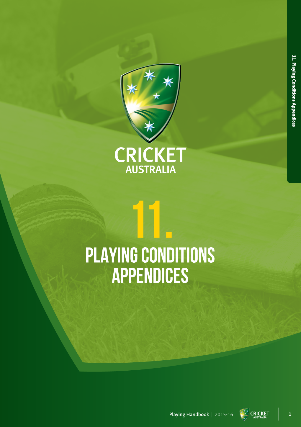Playing Conditions Appendices