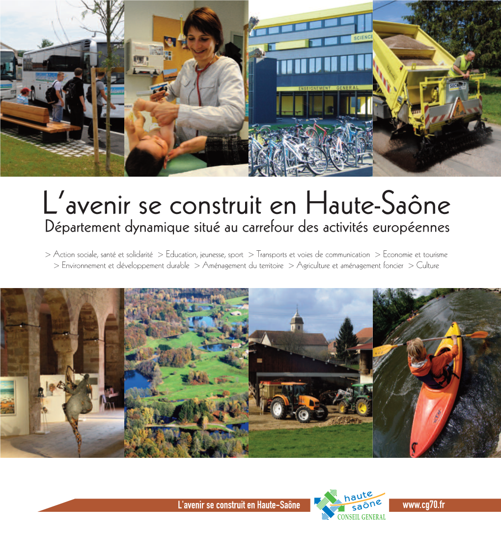 L'avenir Se Construit En Haute-Saône