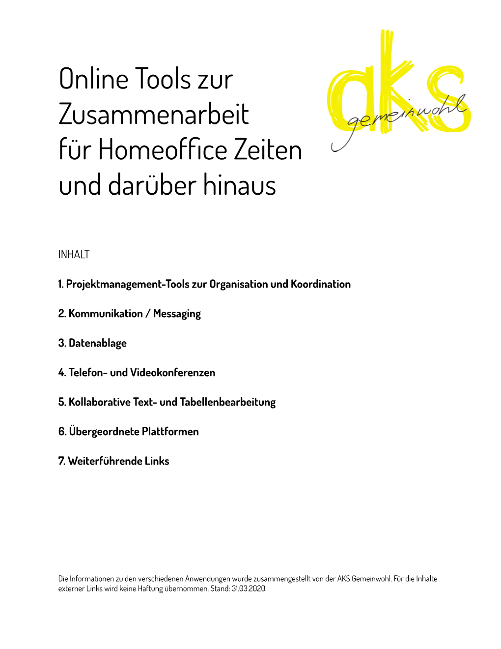 Online Tools Zur Zusammenarbeit Für Homeoffice Zeiten Und Darüber Hinaus