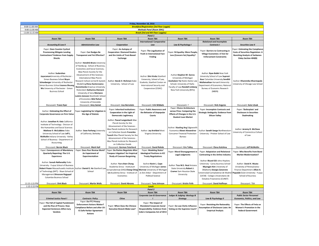 CELS Accepted Papers Program Committee 2016-11-04