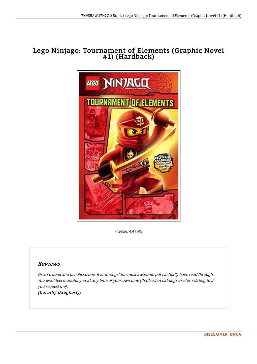 Read Book # Lego Ninjago: Tournament of Elements (Graphic
