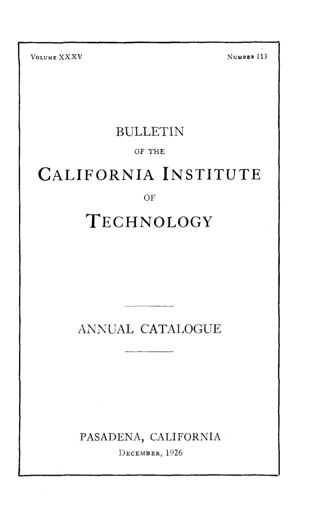 California Institute Technology