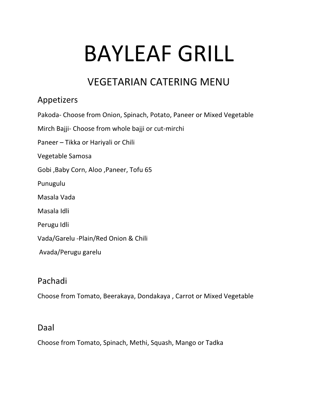 Bayleaf Grill