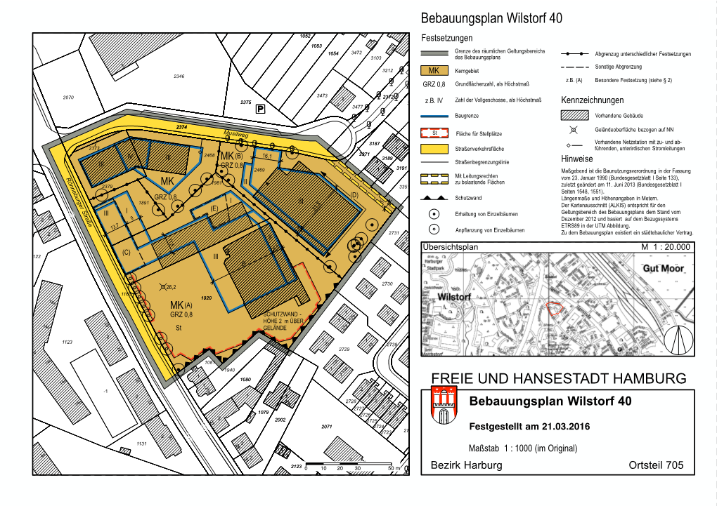 Bebauungsplan Wilstorf 40 FREIE UND HANSESTADT HAMBURG