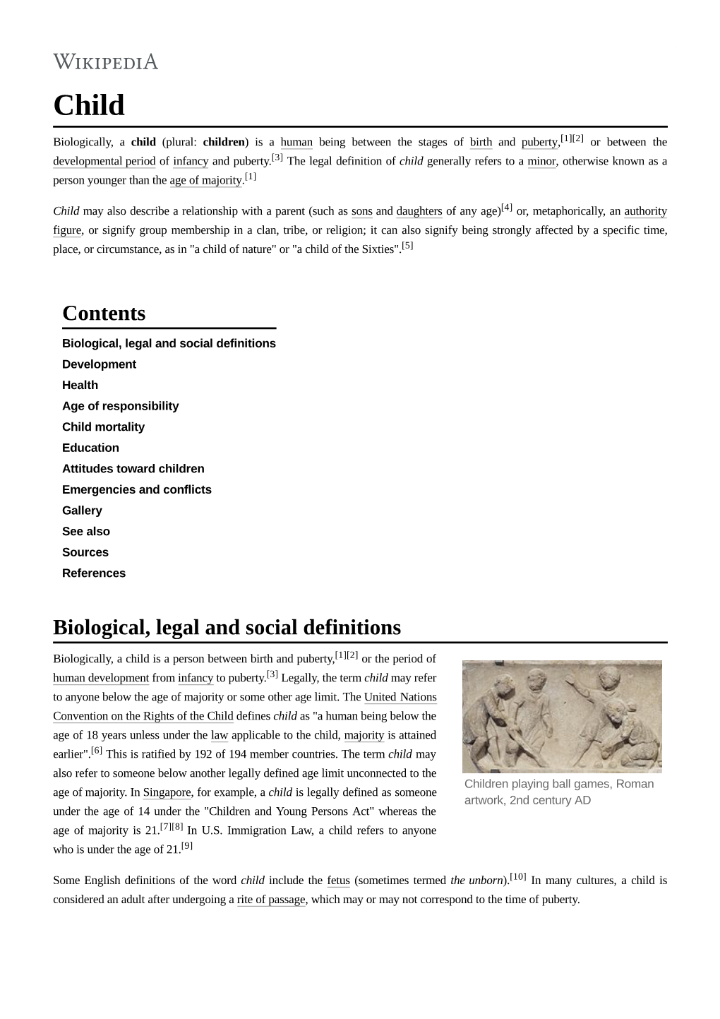 Contents Biological, Legal and Social Definitions