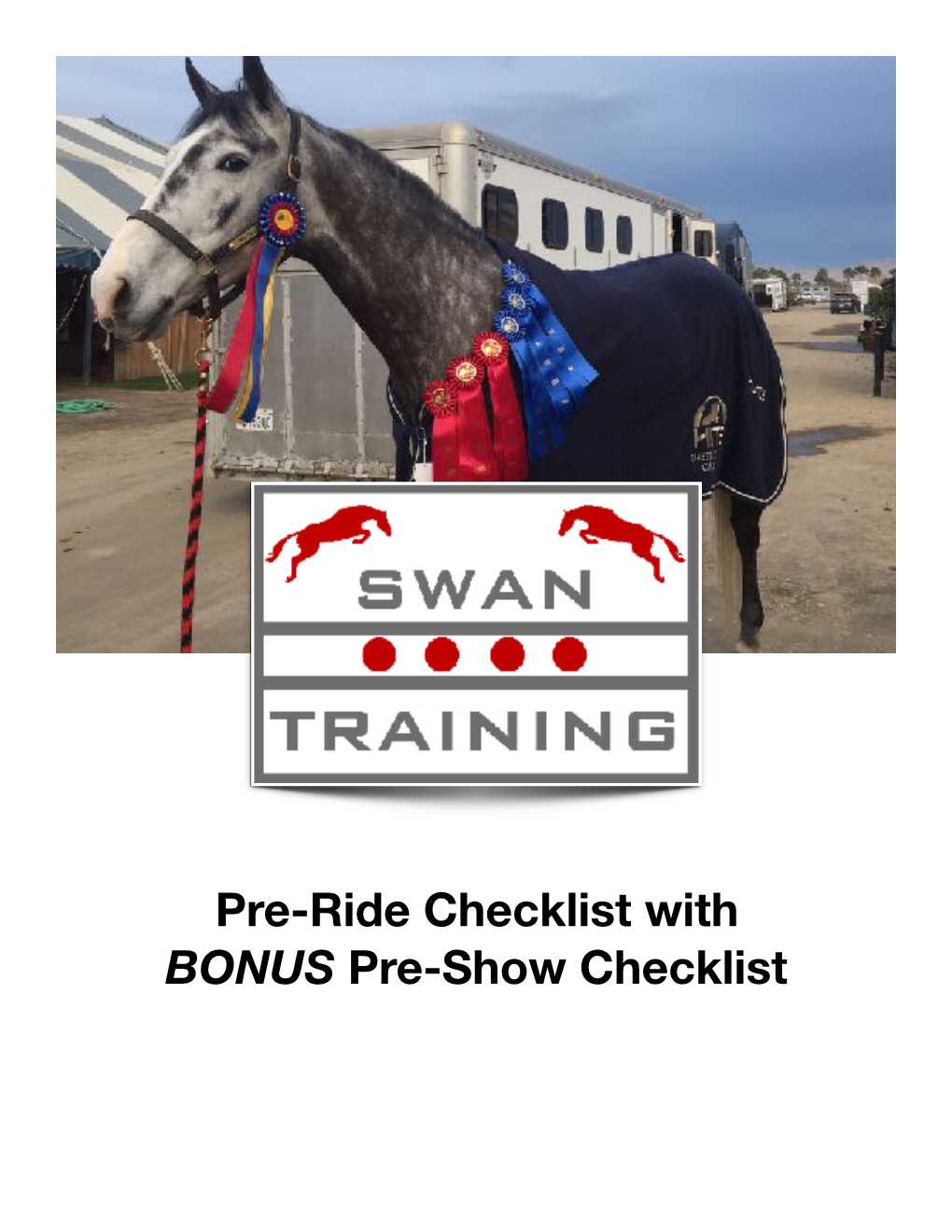 Pre-Ride Checklist with BONUS Pre-Show Checklist