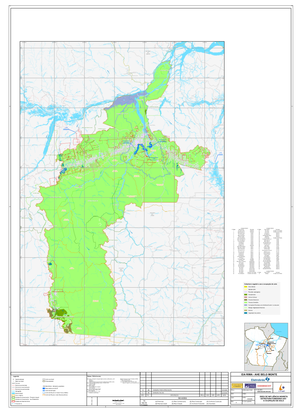 EIA RIMA - AHE BELO MONTE Legenda Notas / Referências