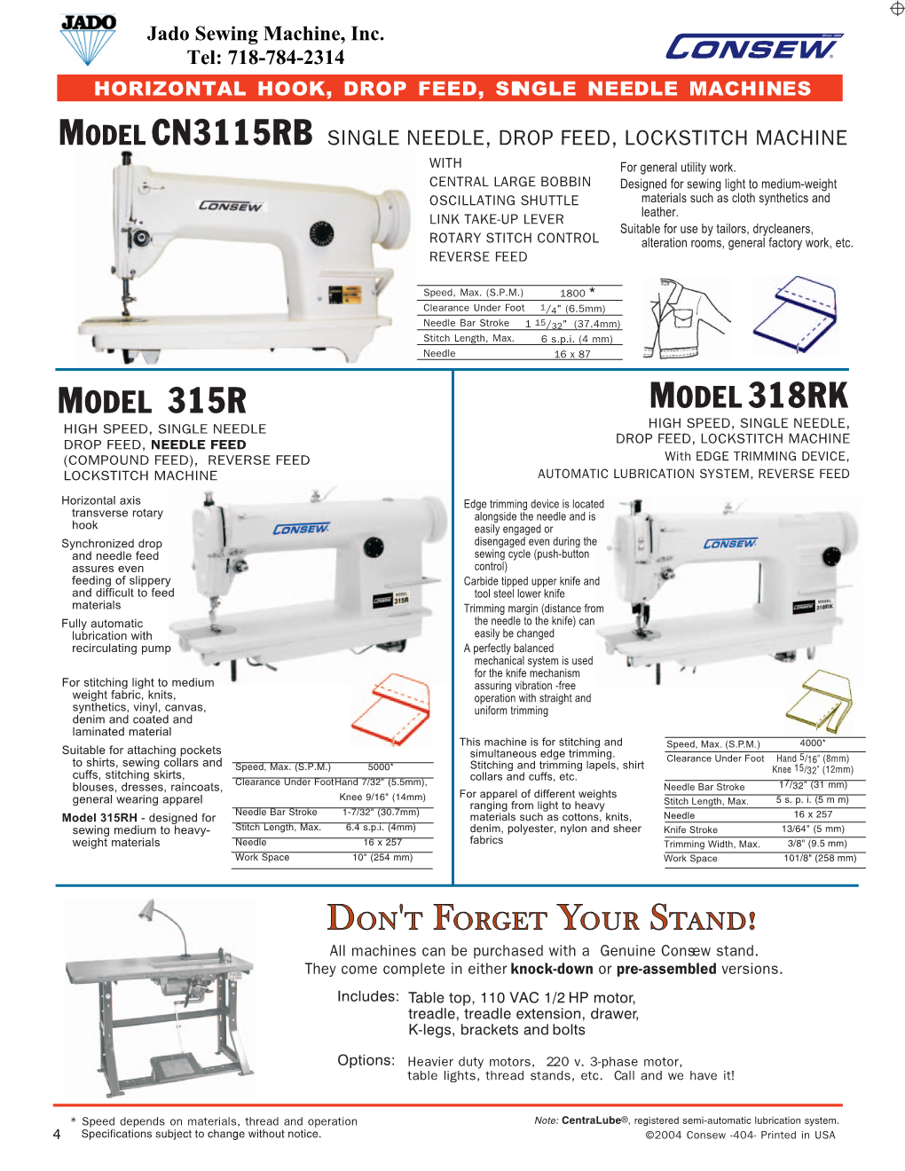 Single Needle Machines