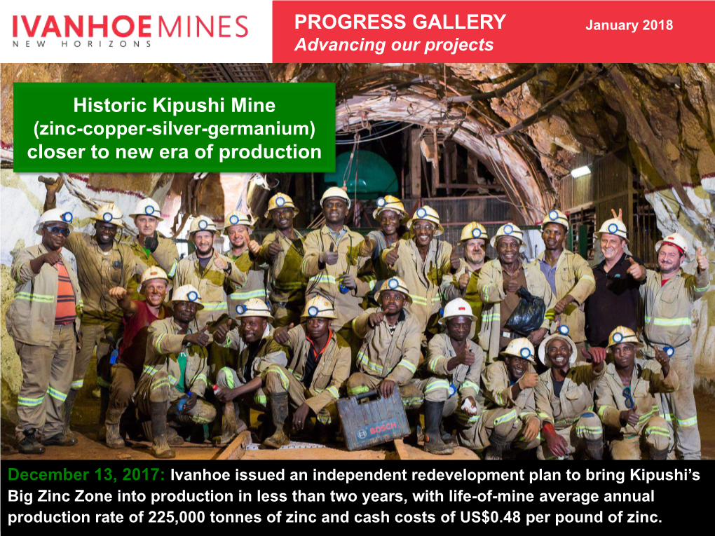 PROGRESS GALLERY Historic Kipushi Mine