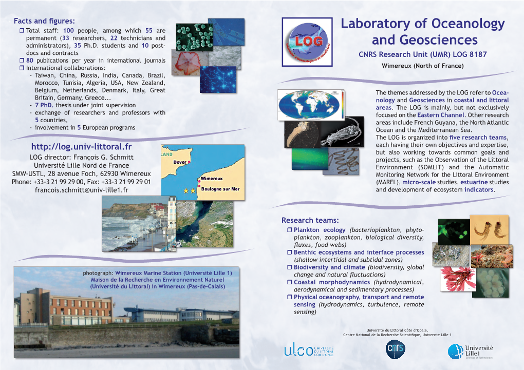 Laboratory of Oceanology and Geosciences