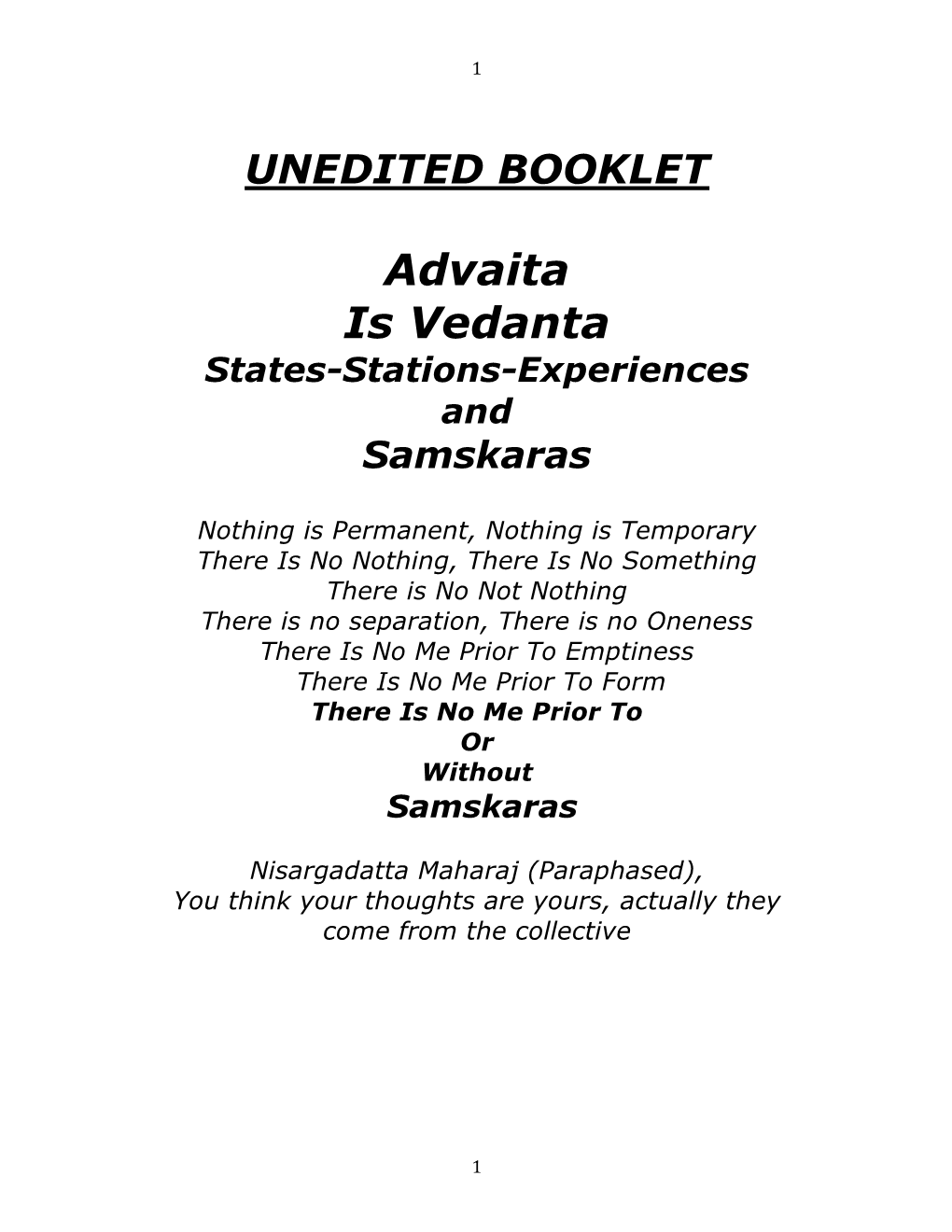 Advaita Is Vedanta.Pdf