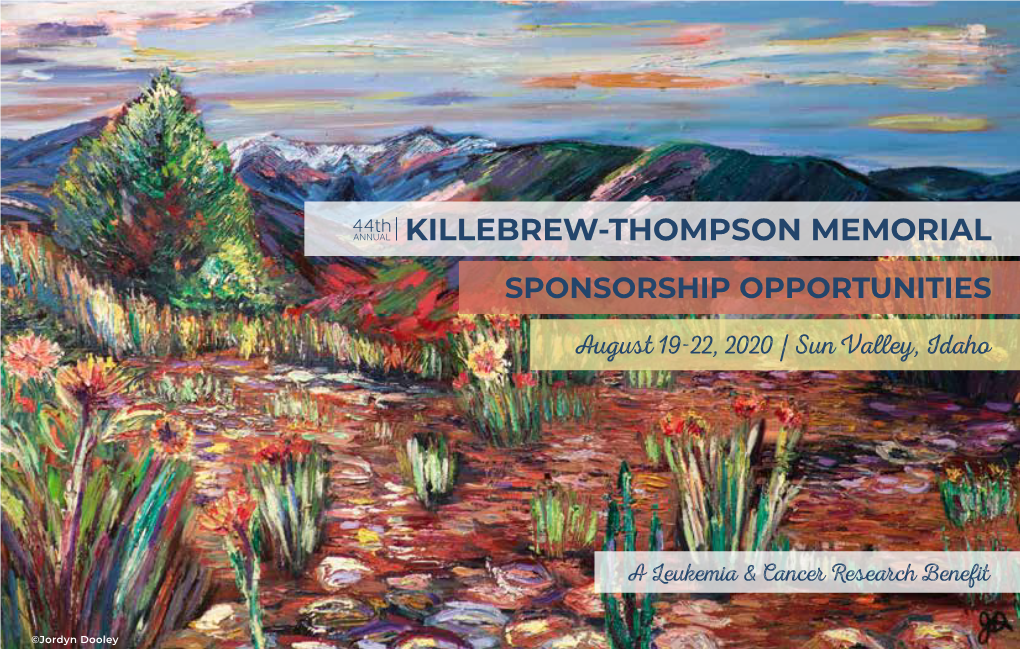 Sponsorship Opportunities Killebrew