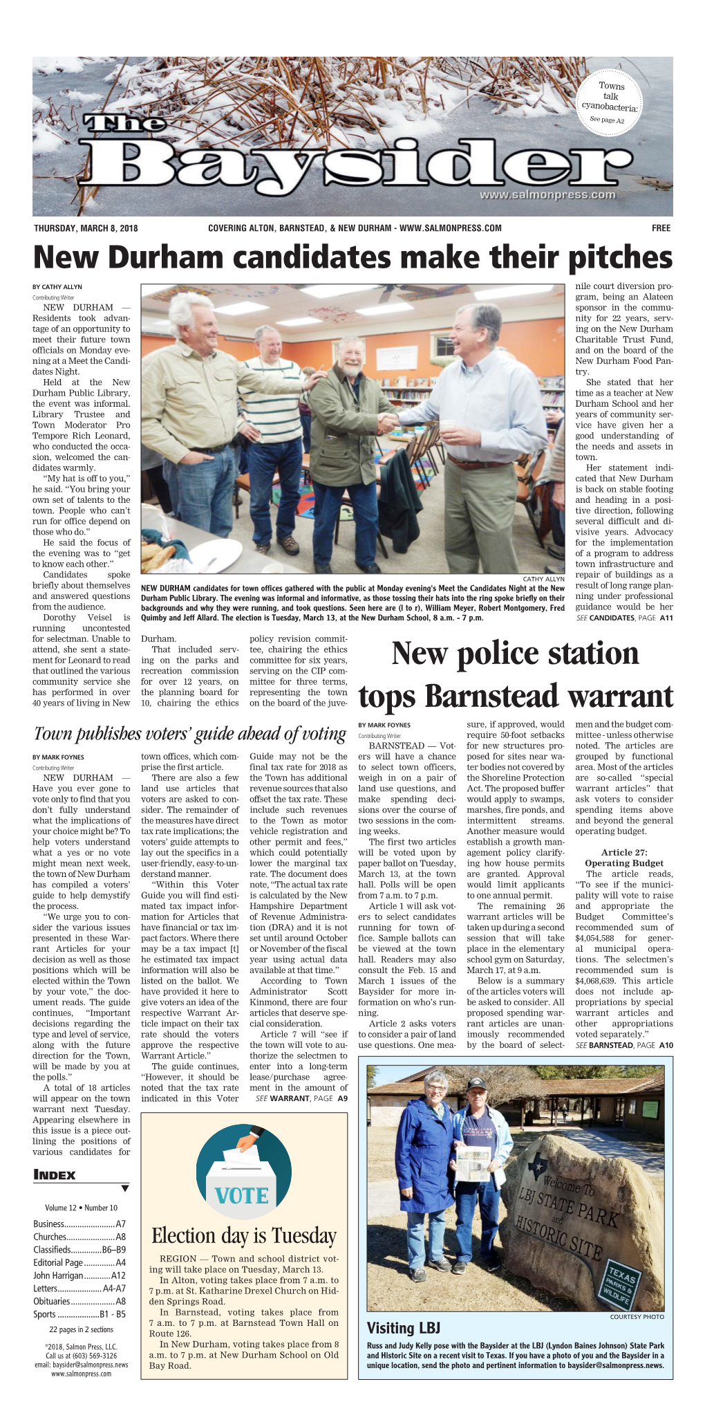 New Police Station Tops Barnstead Warrant