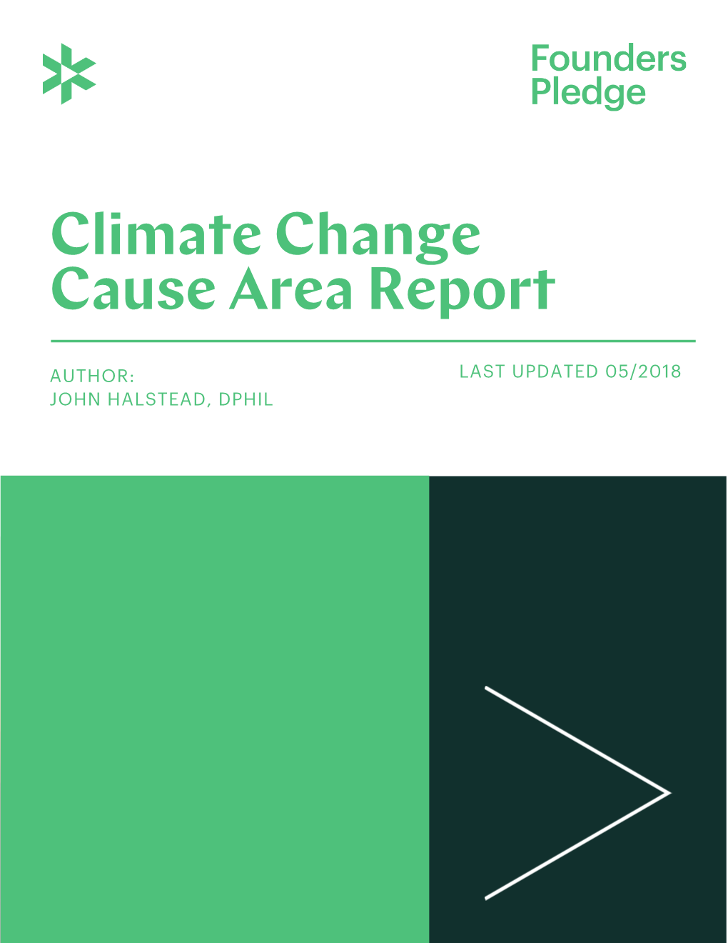 Climate Change Cause Area Report