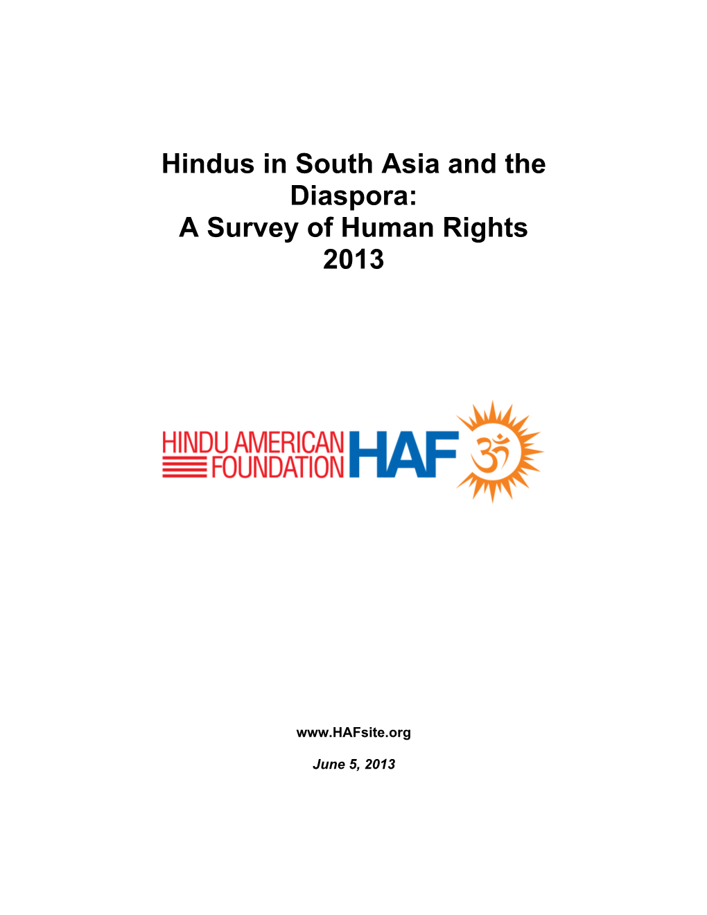 A Survey of Human Rights 2013