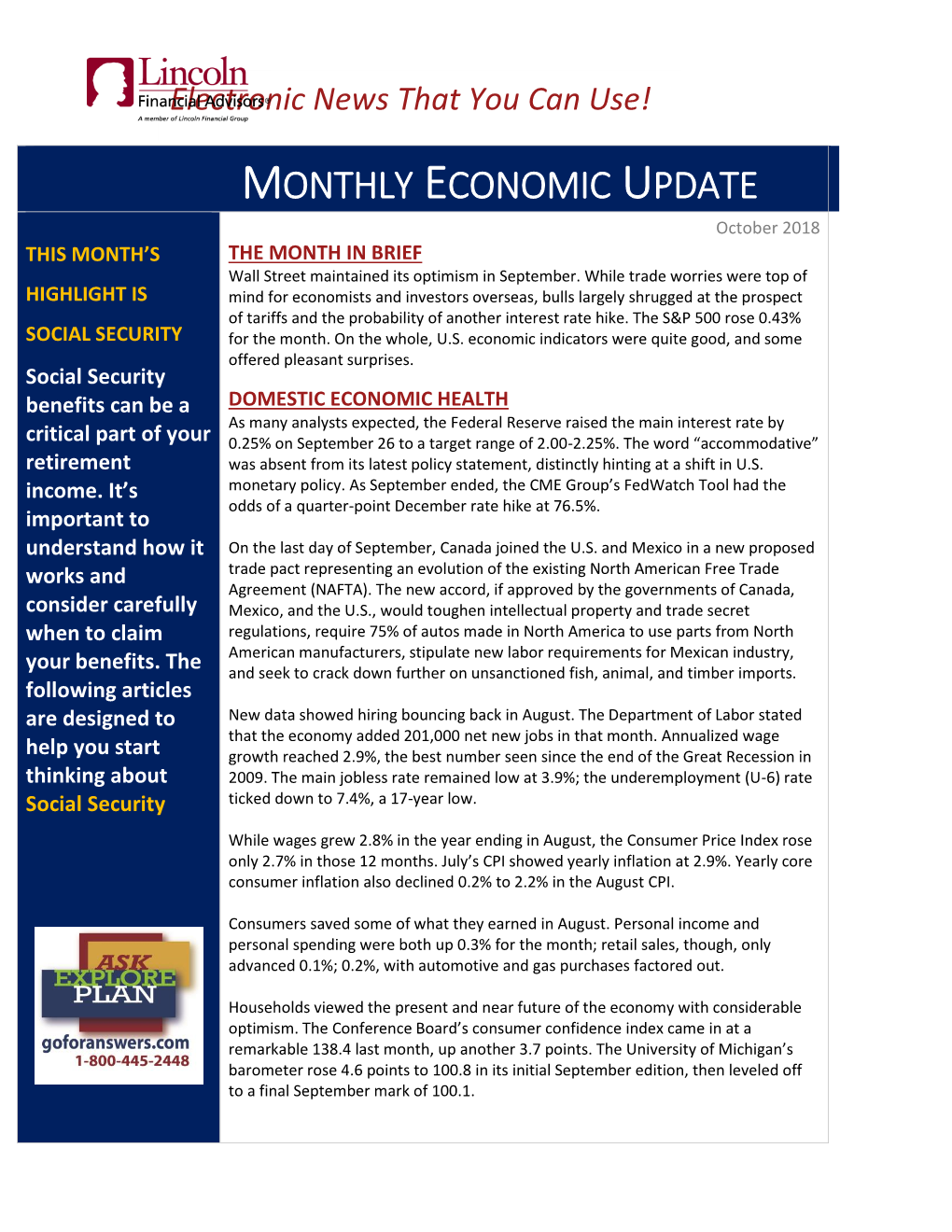 Weekly Economic Update