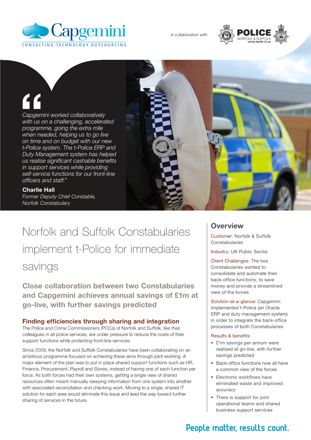 Norfolk and Suffolk Constabularies Implement T-Police for Immediate