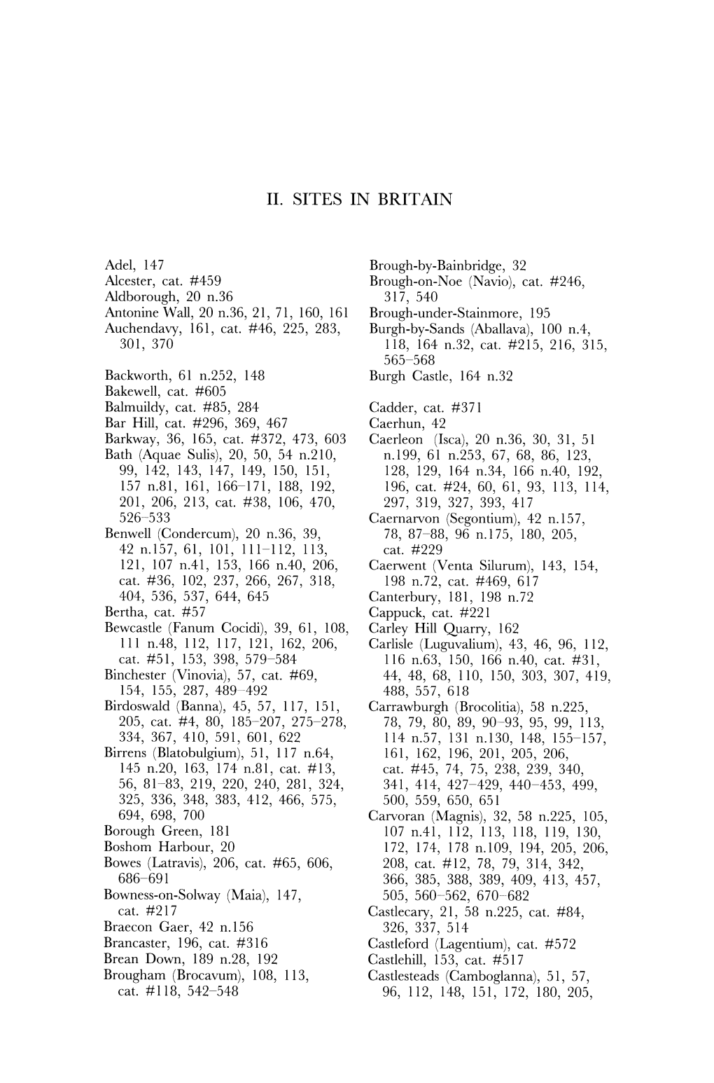 Ii. Sites in Britain