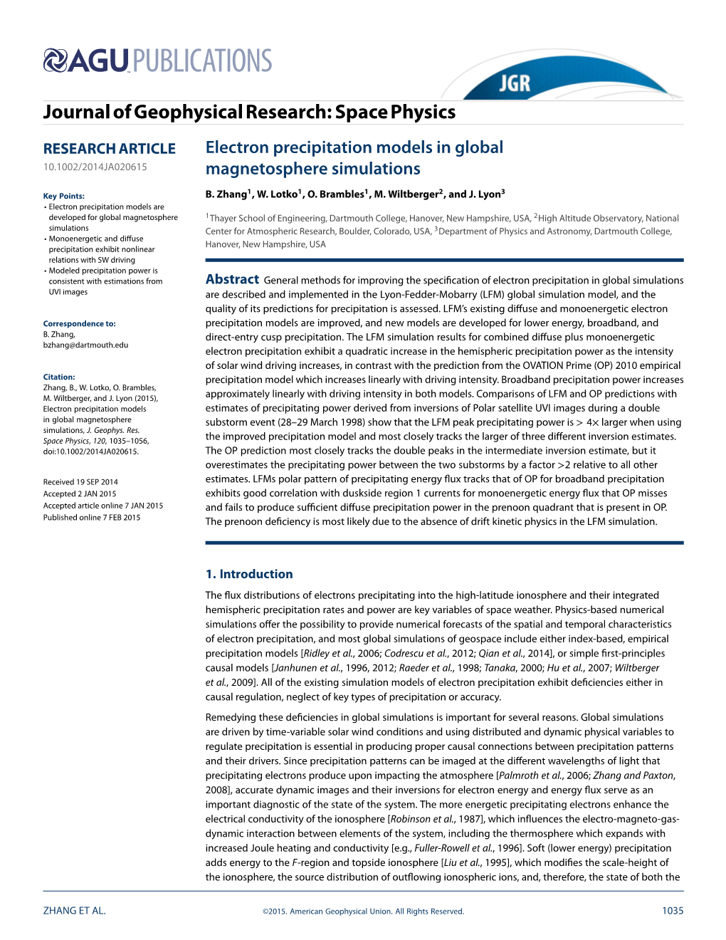 Electron Precipitation Models in Global Magnetosphere Simulations