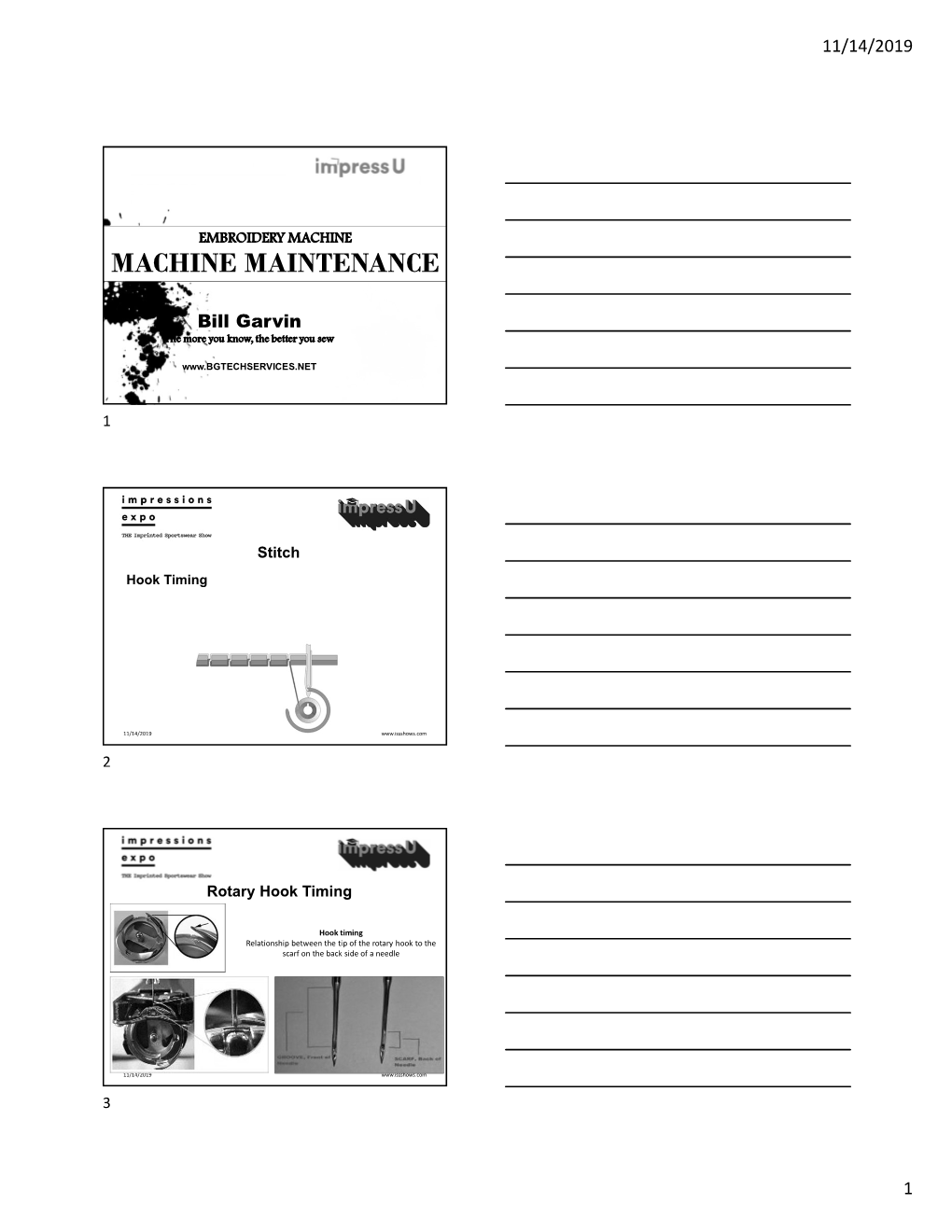 Machine Maintenance Handout