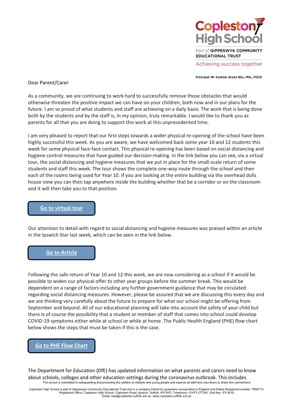 Virtual Tour Go to Article Go to PHE Flow Chart