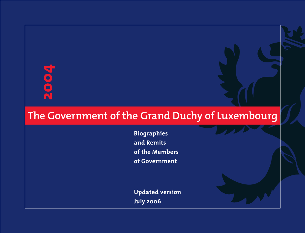 The Government of the Grand Duchy of Luxembourg 2004