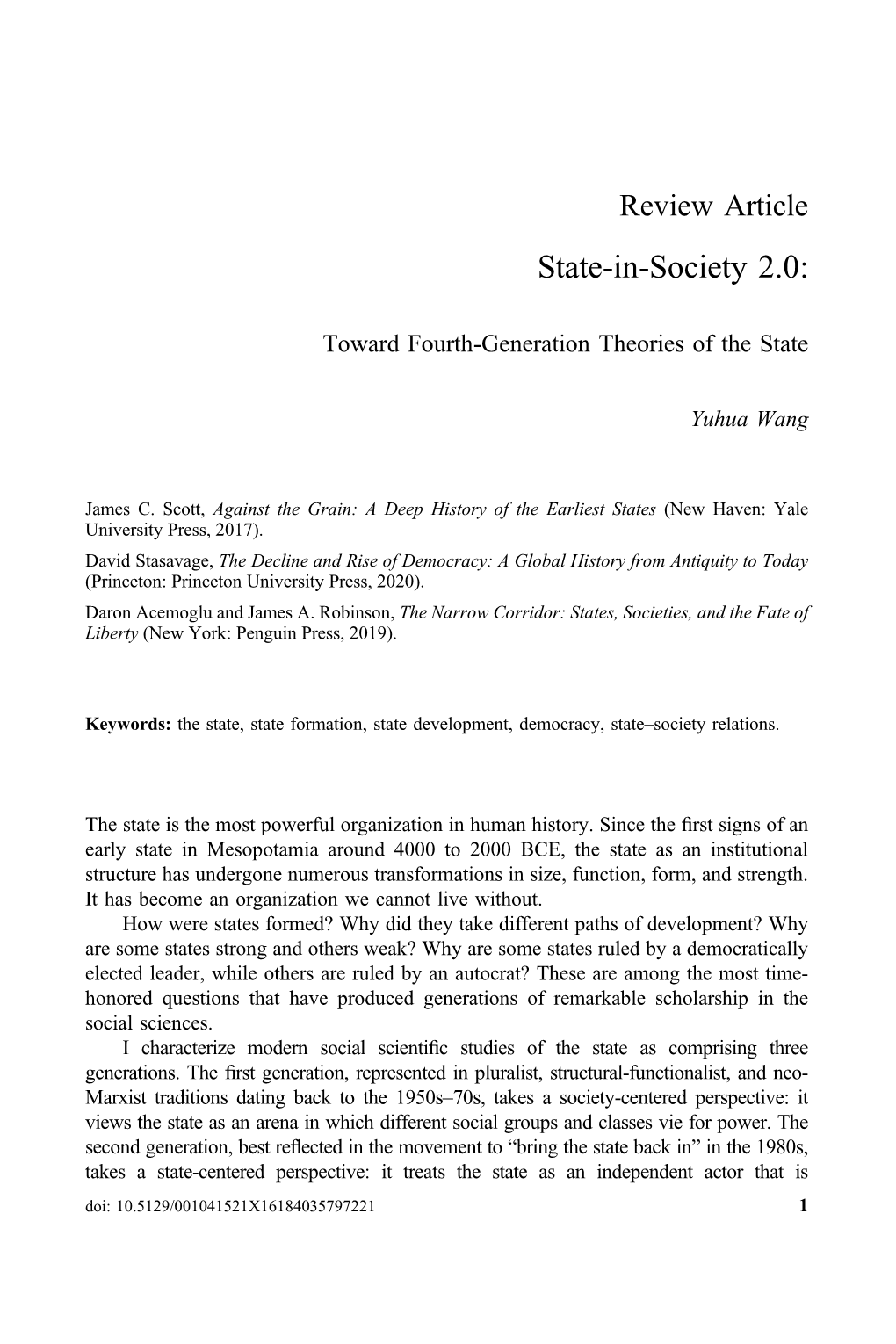 State-In-Society 2.0: Toward Fourth-Generation Theories of the State