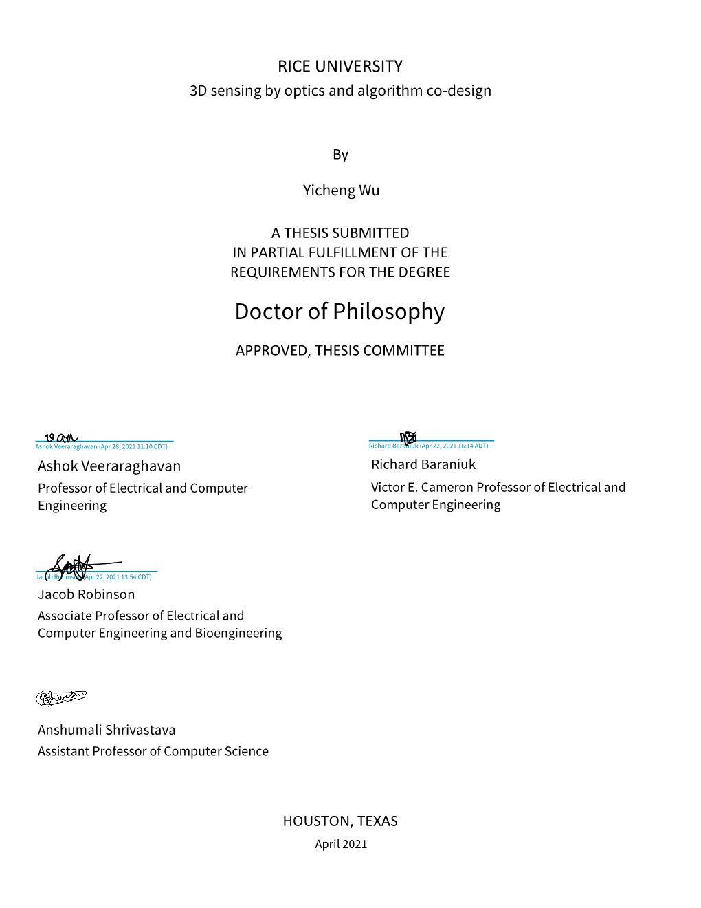 Doctor of Philosophy