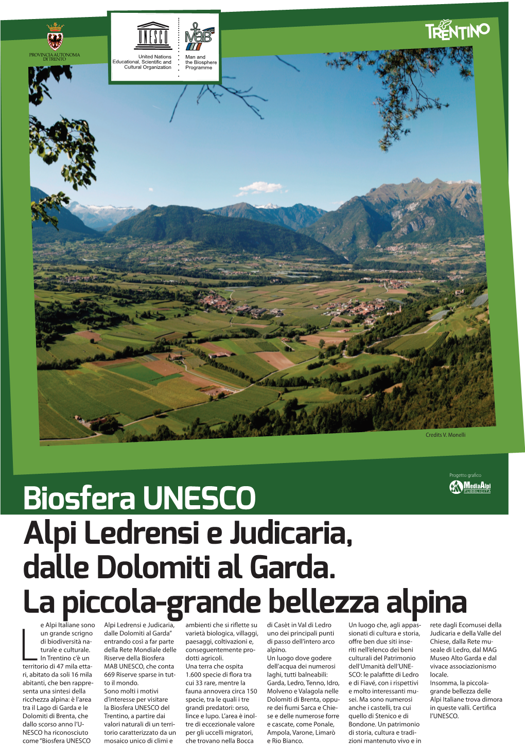 Biosfera UNESCO Alpi Ledrensi E Judicaria, Dalle Dolomiti Al Garda