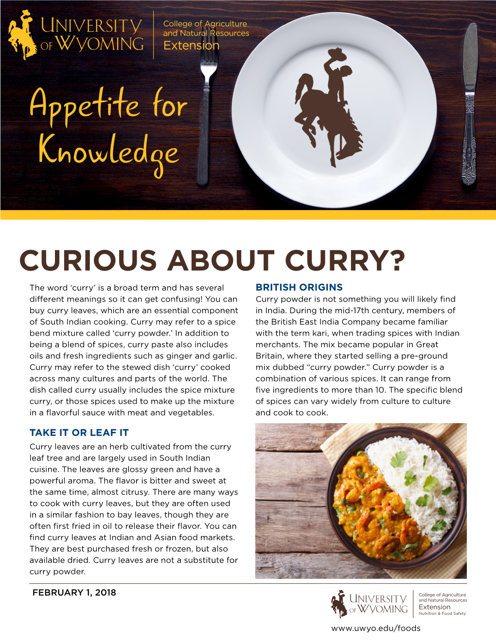 Curious About Curry?