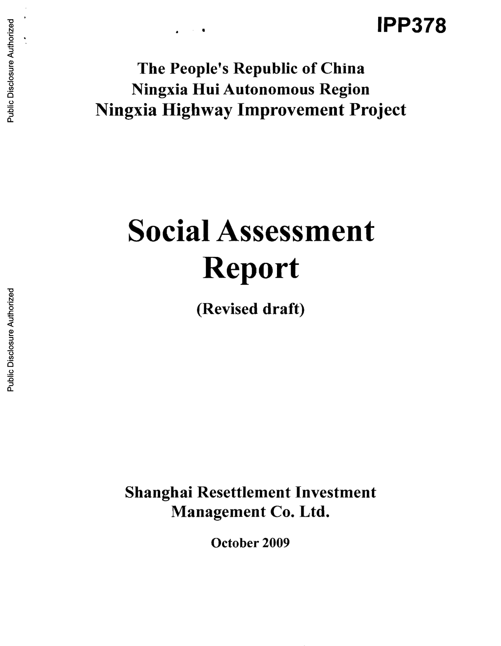 World Bank Document